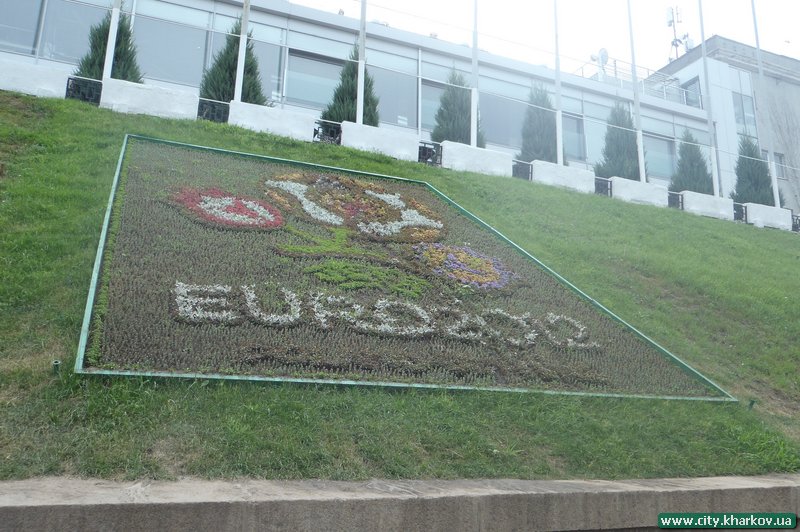 Від рук вандалів постраждали квітковий логотип Євро-2012 і каскад у Покровському сквері 