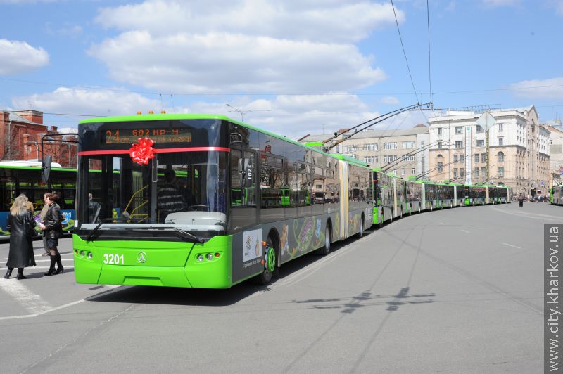 На маршрути Харкова вийшли нові тролейбуси - 1