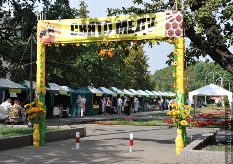 У саду Шевченка відкрився ярмарок меду