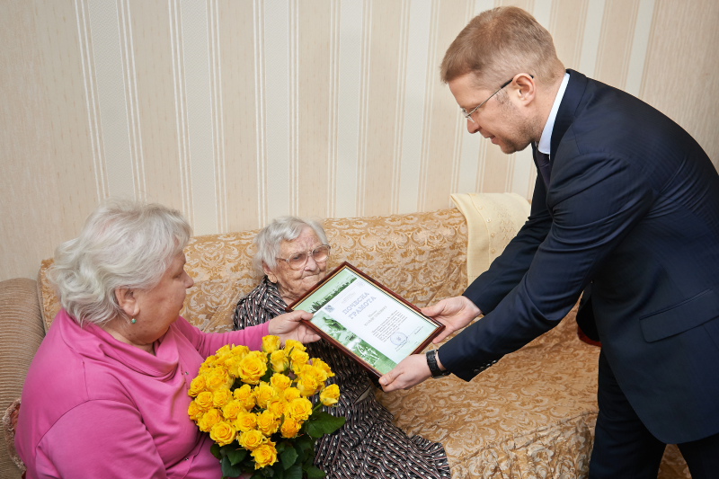 Жительці Дзержинського району виповнилося 100 років