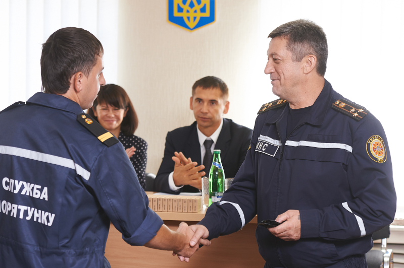 У Київському районі привітали рятувальників з їхнім професійним святом