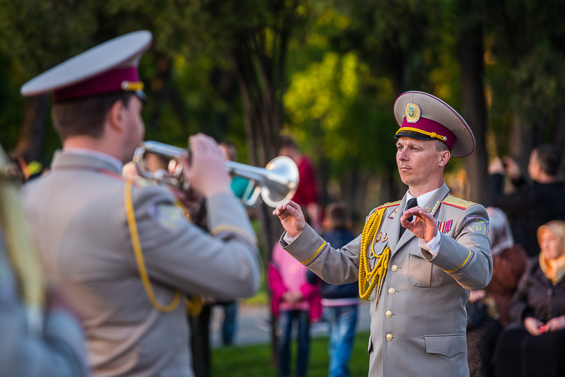 Духовий оркестр Національної академії Національної гвардії України виступив у сквері «Стрілка»