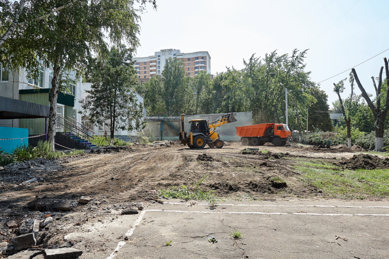 У Дитячому садку 323 будують унікальну спортивну площадку