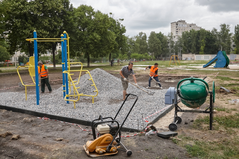 У Московському районі встановлять сучасний спортивний майданчик