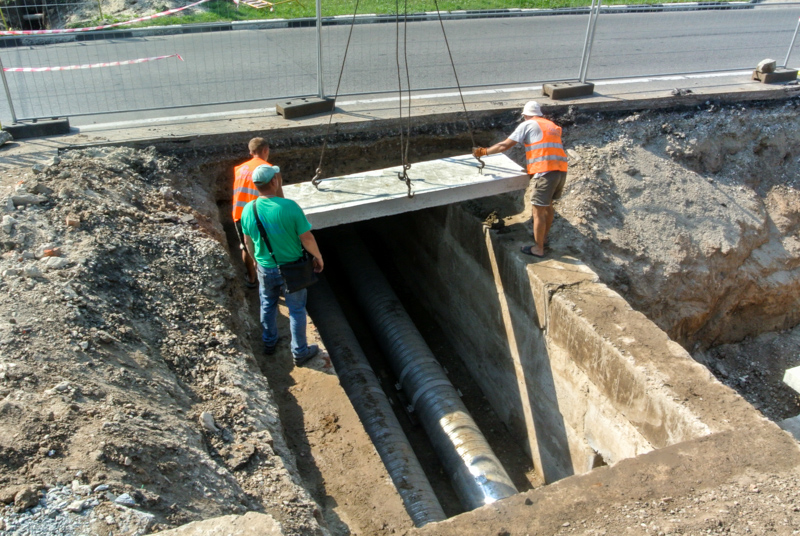 На вулиці Новгородській завершується ремонт тепломагістралі