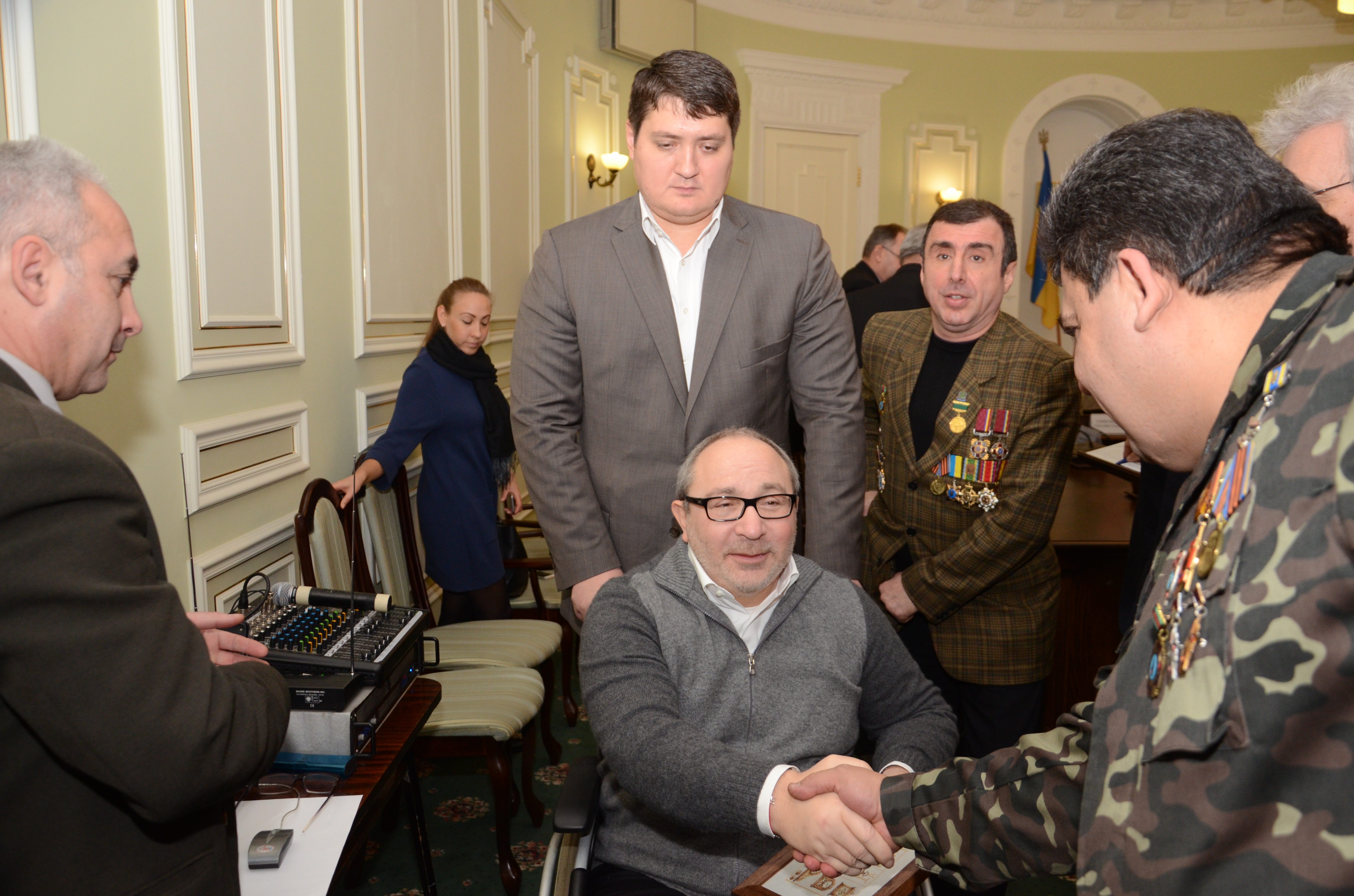 Геннадій Кернес привітав чорнобильців з Днем ліквідаторів аварії на ЧАЕС