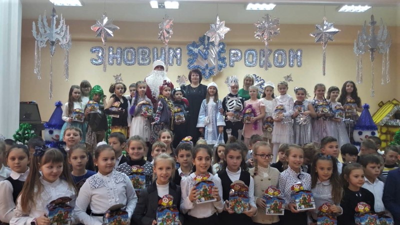 В Індустріальному районі привітали з новорічними святами дітей учасників АТО