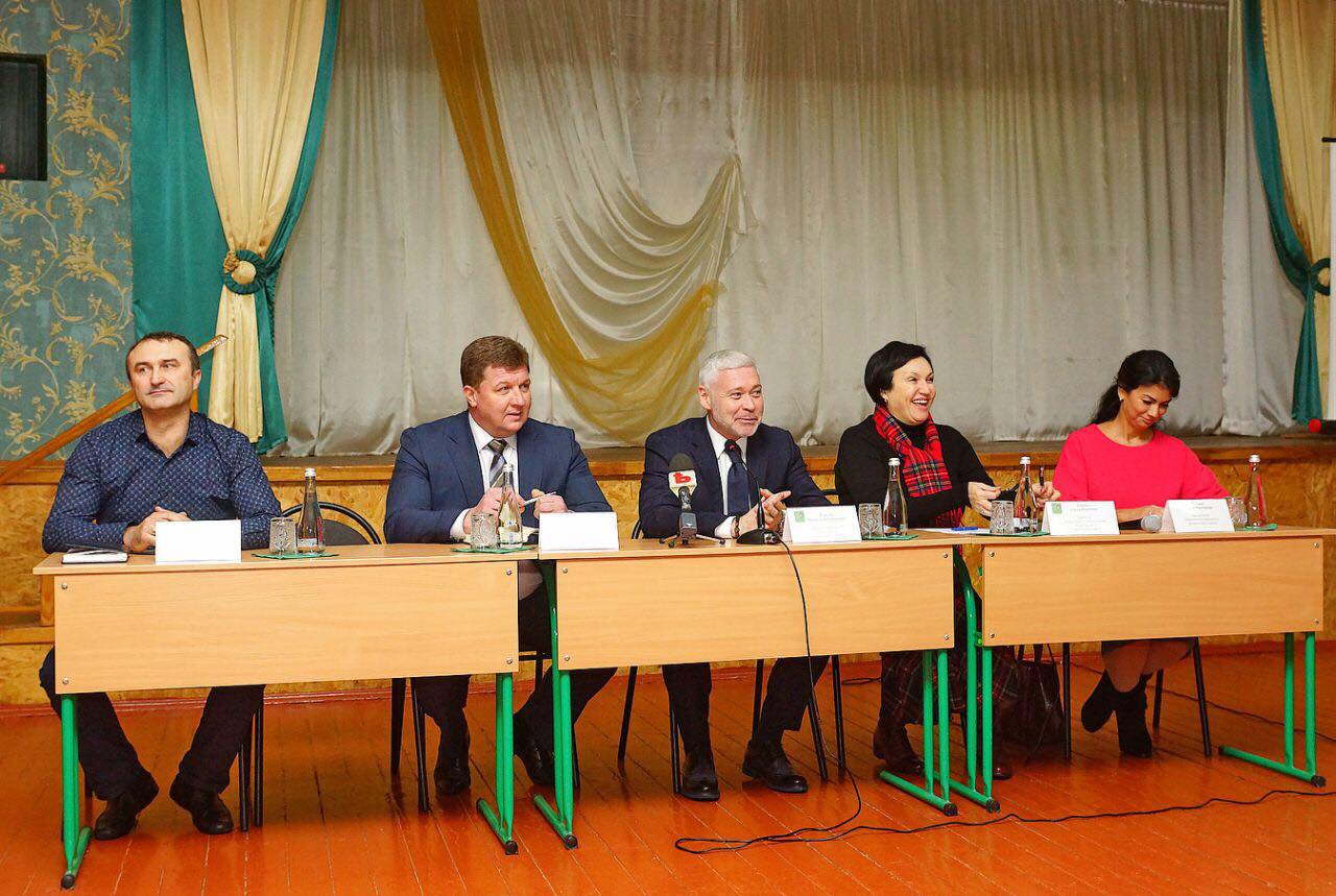 Зустріч Ігоря Терехова з батьками школярів Слобідського району