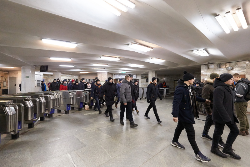 На станції метро «Історичний музей» пройшло навчання