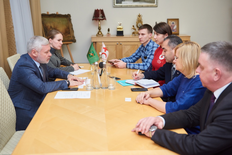 Зустріч Ігоря Терехова з делегацією Міжнародного Товариства Червоного Хреста