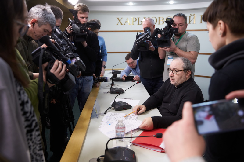 Пресконференція Геннадія Кернеса з приводу ситуації навколо будівництва дороги на Салтівку