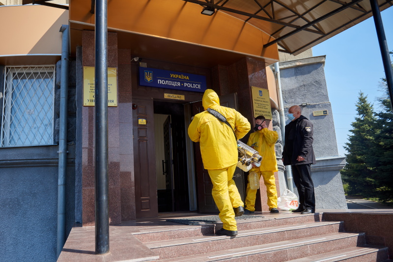 Будинки харківської поліції дезінфікують