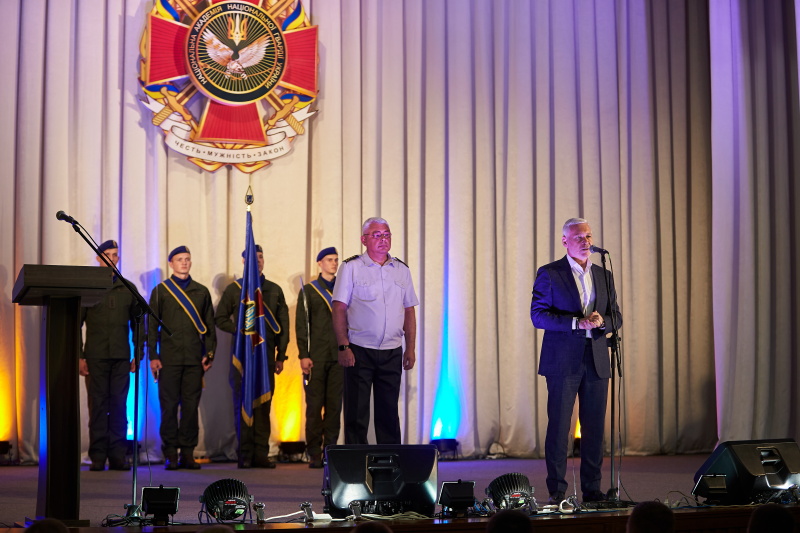 Ігор Терехов побажав удачі курсантам Академії Нацгвардії на параді в Києві