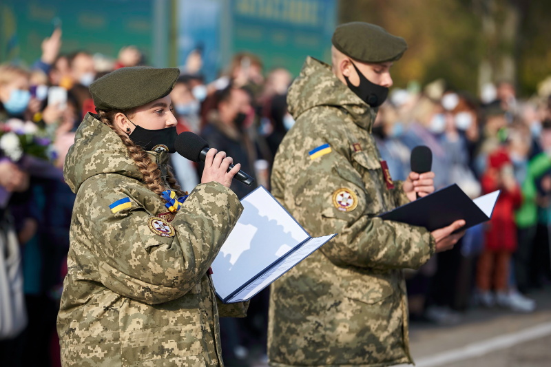 Харківські кадети дали клятву продовжувати традиції українського війська