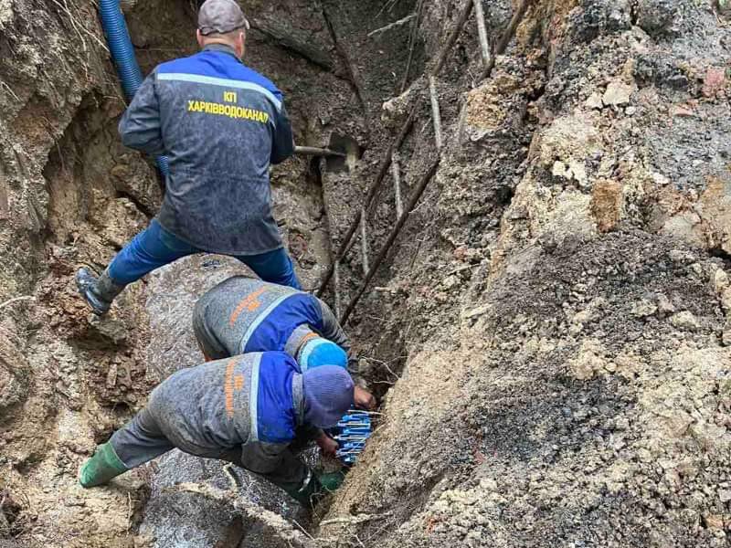 У Харкові усунули п'ятнадцять пошкоджень на водоводах