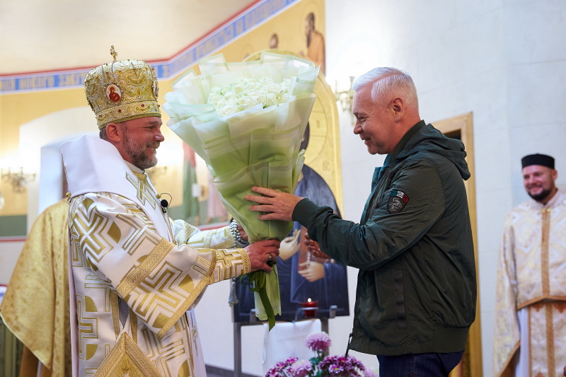 Ігор Терехов привітав владику Василя Тучапця із 55-річчям