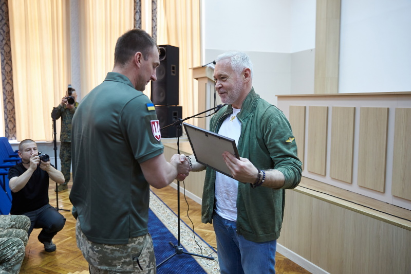 Ігор Терехов привітав військовослужбовців Харківського зонального відділу 