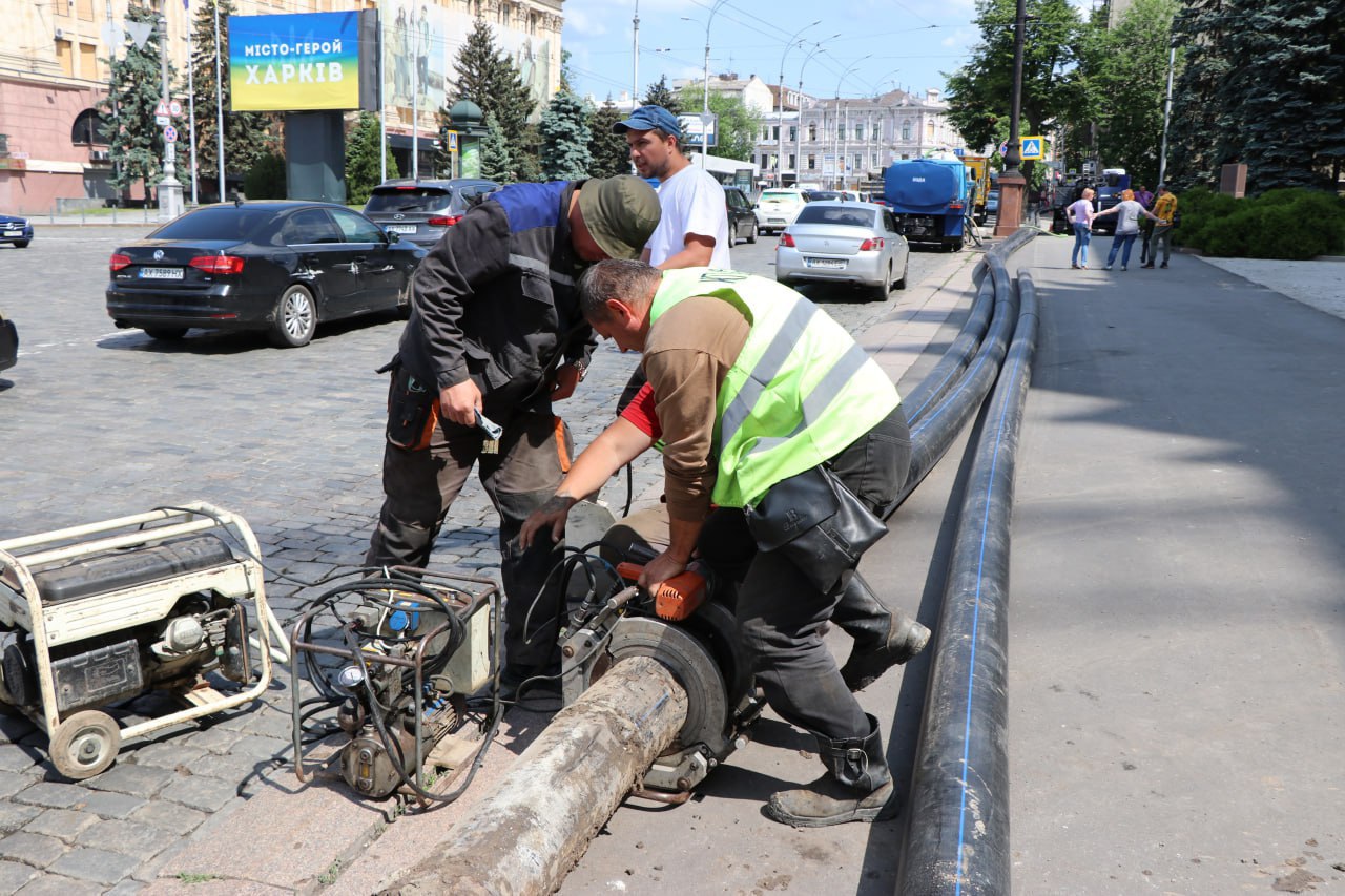 На вулиці Сумській перекладають водовід