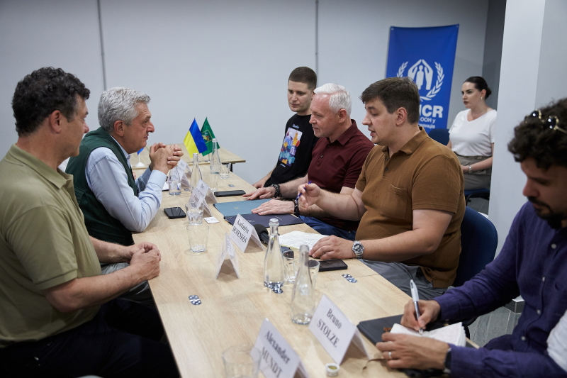 Візит Верховного комісара ООН у справах біженців Філіппо Гранді до Харкова - 12