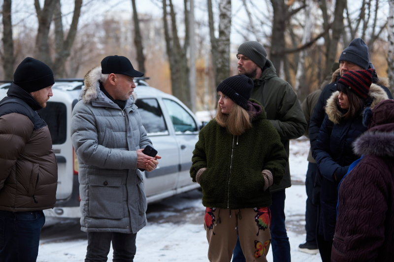 Зустріч Ігоря Терехова з мешканцями будинку на вулиці Метробудівників