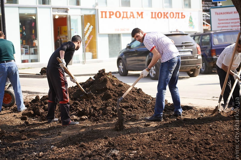 Волонтери допомагають комунальникам у прибиранні міста