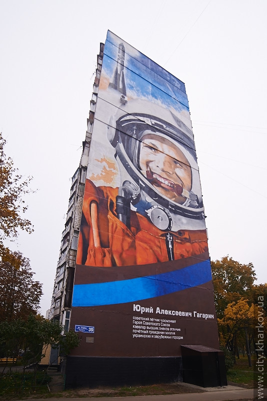 Книга рекордів України поповнилася харківським портретом Юрія Гагаріна