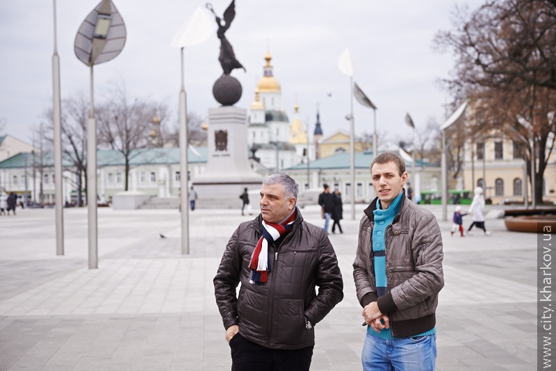 Грузинська делегація побувала в парку Горького і Благовіщенському соборі