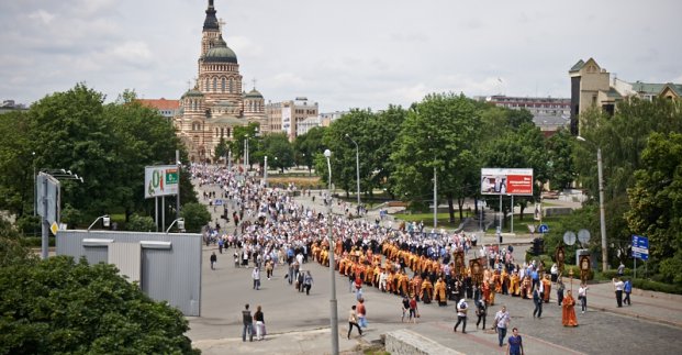 У центрі Харкова в зв'язку з хресною ходою тимчасово перекриють кілька вулиць
