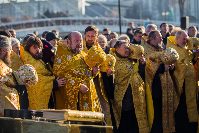 У Харкові провели молебень з нагоди року, що минає