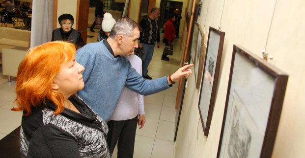 У центрі «Бейт Дан» відкрилася виставка пам'яті художника Володимира Стародубцева