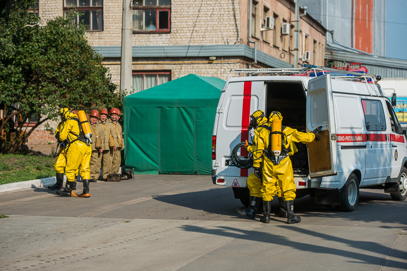 У Фрунзенському районі пройшли навчання сил цивільного захисту та рятувальників