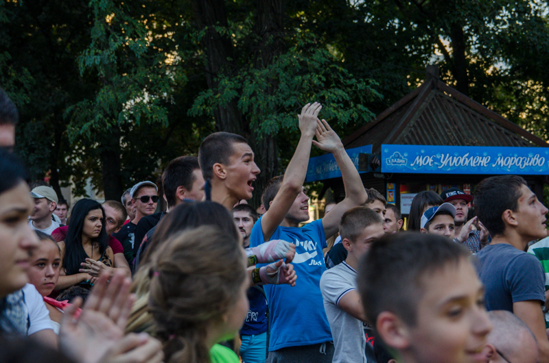 У саду Шевченка святкують День міста по-спортивному