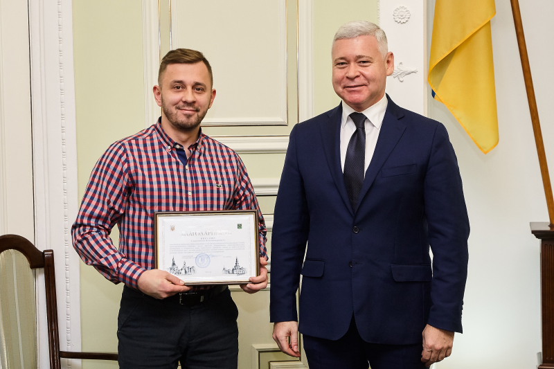 Ігор Терехов вручив премії Харківської міської ради