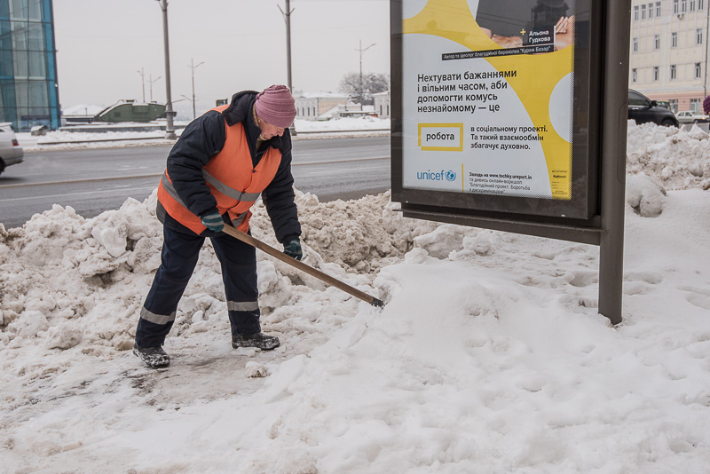 У Харкові за добу вивезли понад 2,6 тисячі тонн снігу