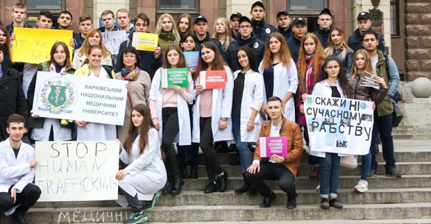 Студенти приєдналися до Європейського дня з протидії торгівлі людьми