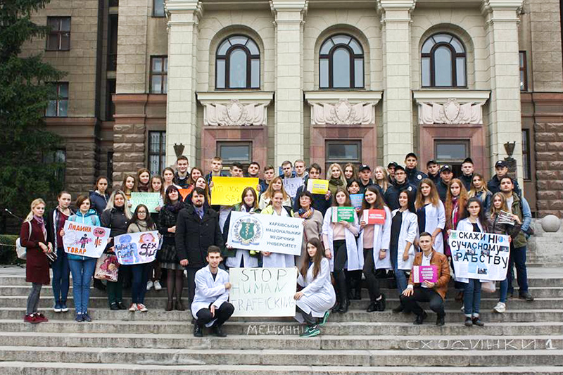 Студенти приєдналися до Європейського дня з протидії торгівлі людьми