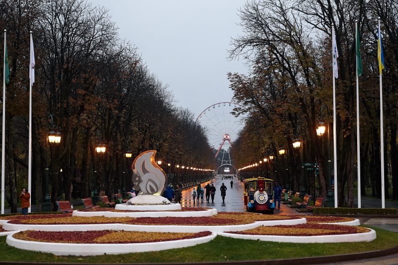 Представники українських центрів адмінпослуг посадили в парку Горького дерево дружби