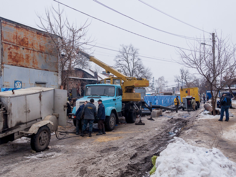 На «Харківводоканалі» створено штаб з ліквідації аварії на вулиці Греківській