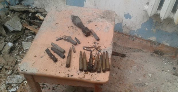 Будівельники знайшли патрони і міну в будинку по провулку Плетнівському