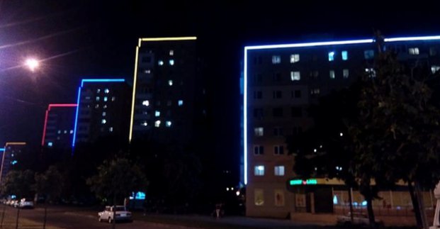 У Харкові встановили архітектурне підсвічування більш ніж на 20 будинках