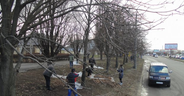 У Московському районі пройшло прибирання території