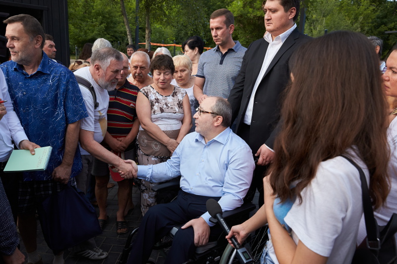 Геннадій Кернес ознайомився з ходом реконструкції Саржиного яру