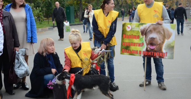 На площі Свободи пройшла акція, присвячена Дню захисту тварин