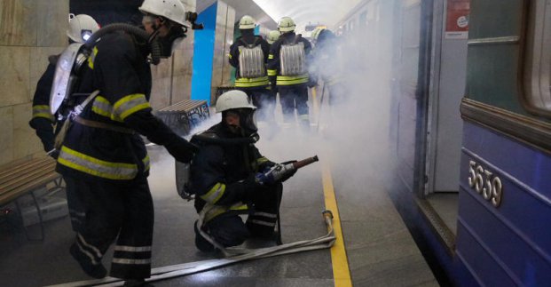 На станції метро «Південний вокзал» відбулися навчання (+ фото)
