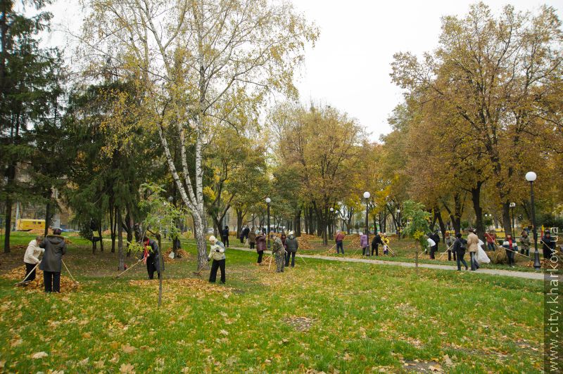 У Харкові з'явилася установка для дроблення опалого листя