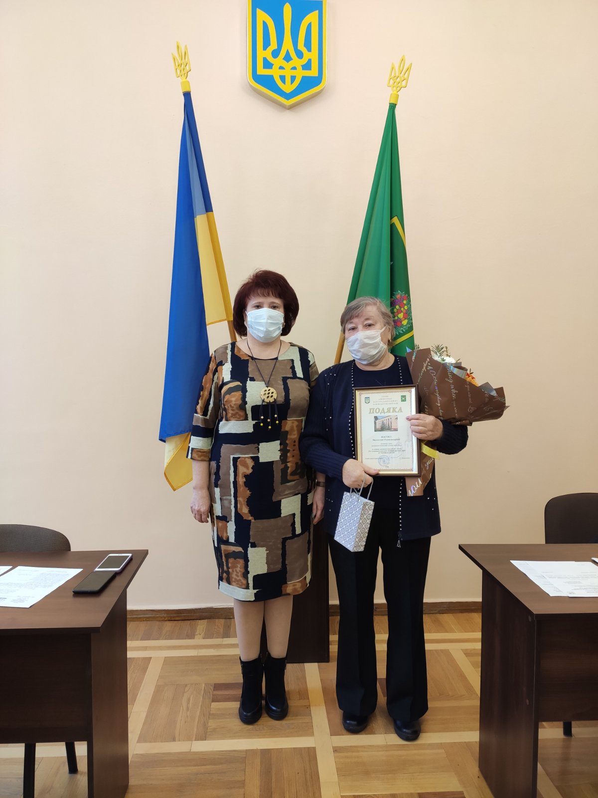 В Індустріальному районі вручили грамоти учасникам чорнобильського руху