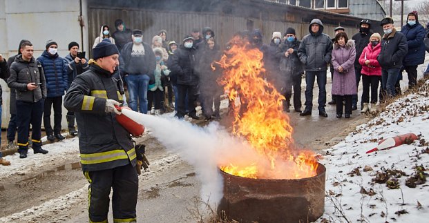На «Харківводоканалі» пройшли навчання з пожежної безпеки