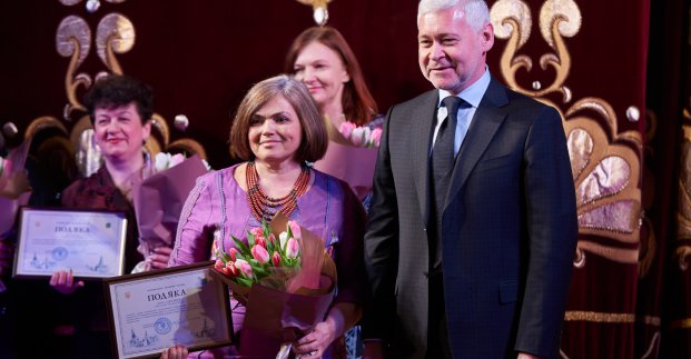 Жінок Новобаварського і Холодногірського районів привітали з 8 Березня
