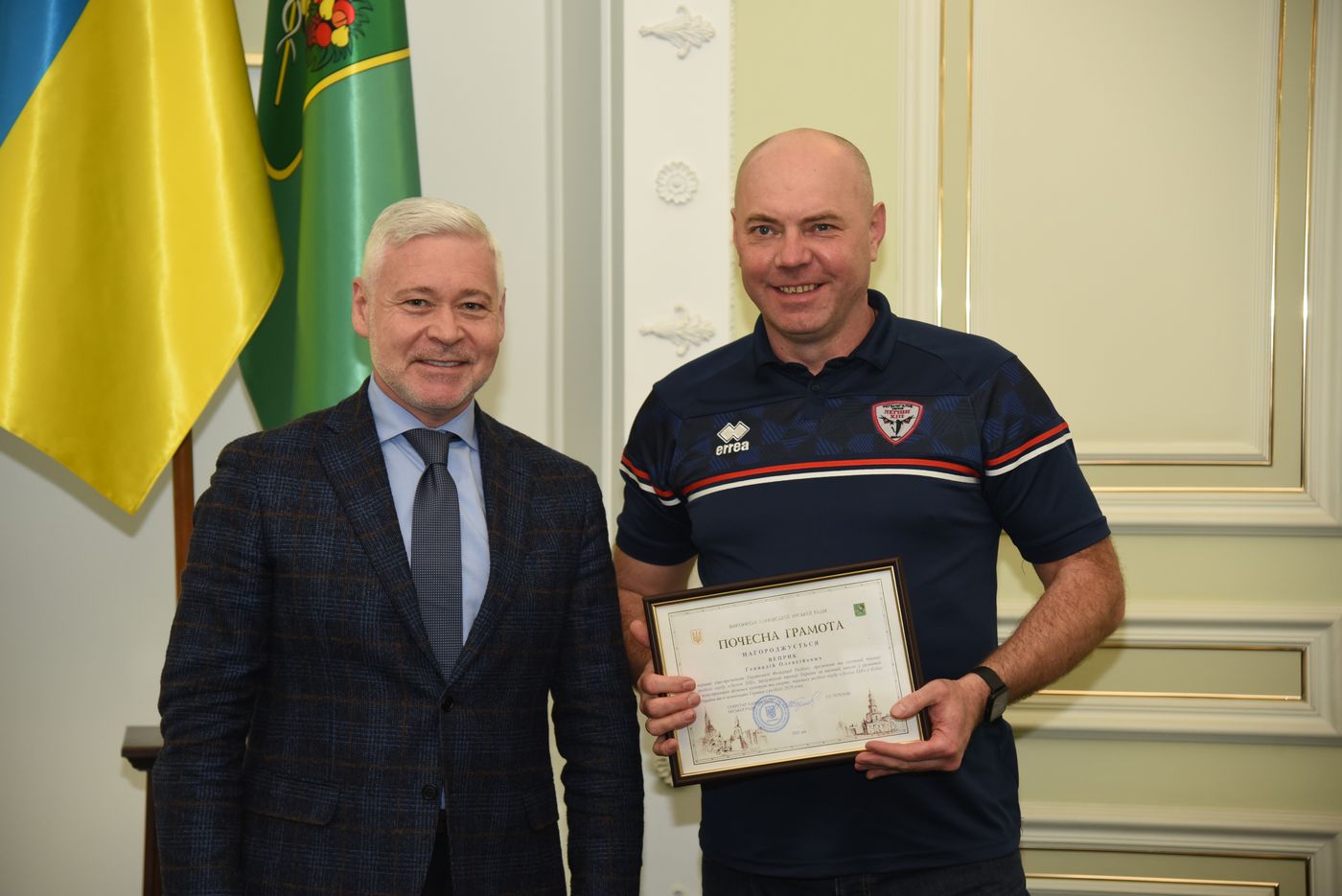 Харківським чемпіонам з регбілiг вручили грамоти міської ради