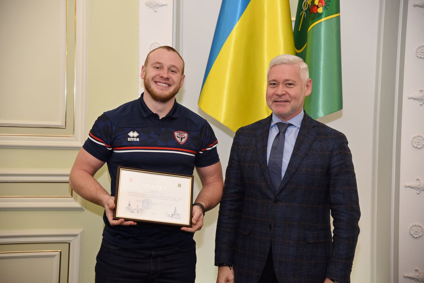 Харківським чемпіонам з регбілiг вручили грамоти міської ради